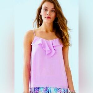 Lilly Pulitzer Karmen Cami in Lilac Freesia NWOT lined